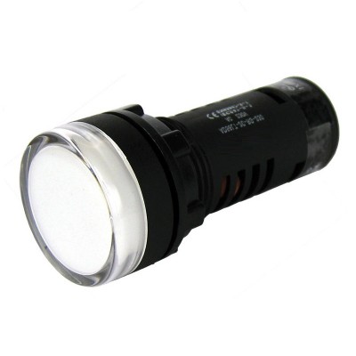Ενδεικτική Λυχνία LED Φ22 Πόρτα Πίνακα Λευκή 230V AD56-22-W-230
